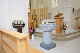 Belclare Church Baptismal Font