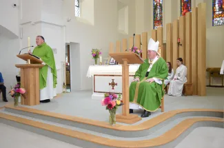 Fr Ciarán address the Congregation