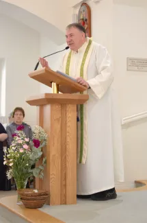 Fr Ciarán address the Congregation